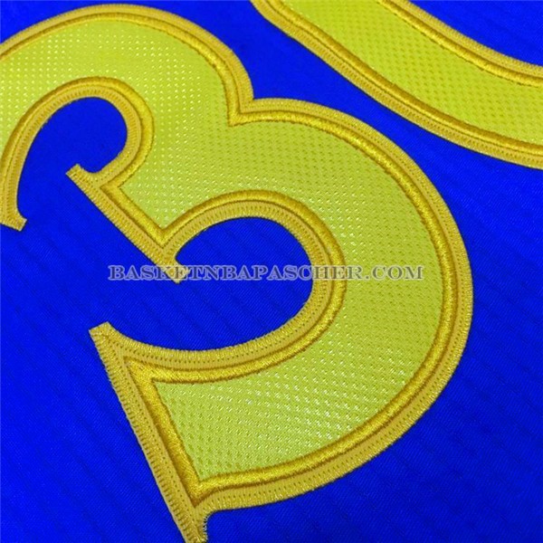 Maillot Authentique Manche Courte Golden State Warriors Curry Bl